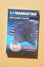 Set di 5 custodie doppie per DVD versione slim da 7mm - NUOVE sigillate