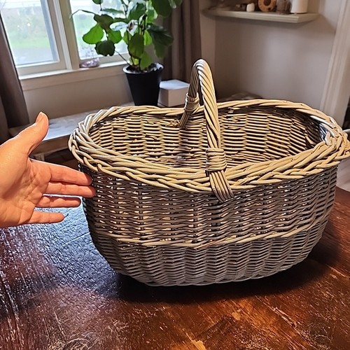 Cesto vintage vimini rattan