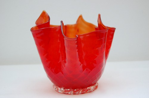 Vaso fazzoletto vetro di - vaso,