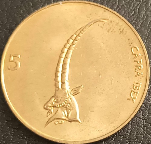 Slovenia grossa moneta - slovenia, 5