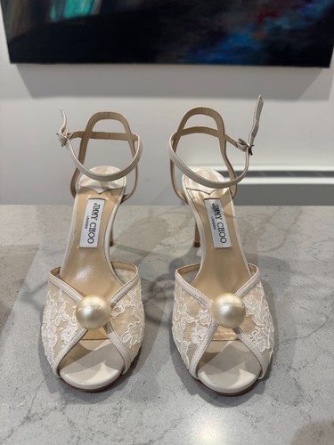Jimmy choo lace - bridal, shoe