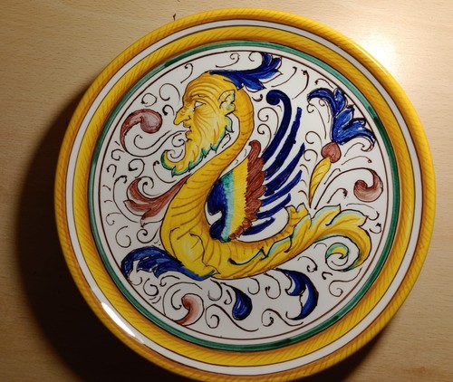 Piatto ceramica dipinto a - piatto,