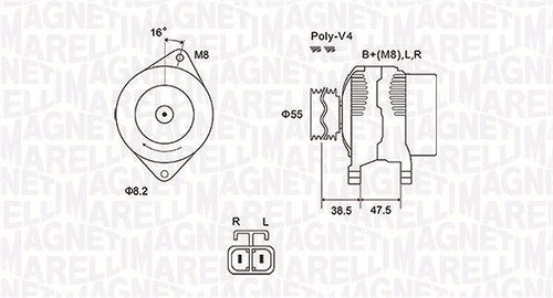 Alternatore magneti marelli - alternatore,