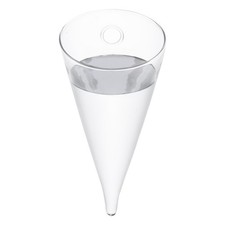Vaso in vetro cono circolare