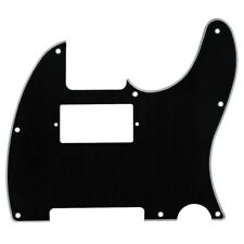 Battipenna Telecaster Nero Custom Humbucker al Manico Chitarra Elettrica 8 Fori