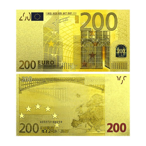 Banconote 200 euro - oro, banca