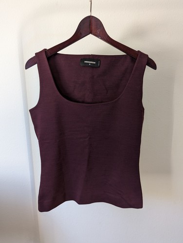 Dsquared2 canotta viola scollo - dsquared2,