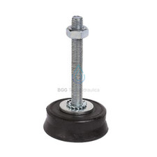 VECAM KIT 4 PIEDINI ANTIVIBRANTI A PAVIMENTO CON DADO RONDELL GOMMA VULCANIZZATA