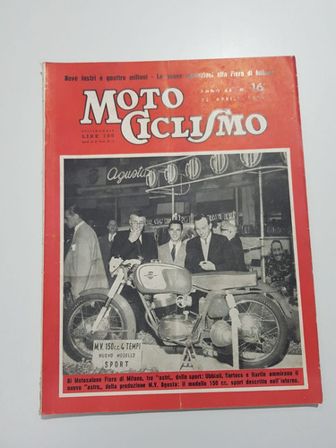 Motociclismo 1959 agusta - motociclismo,