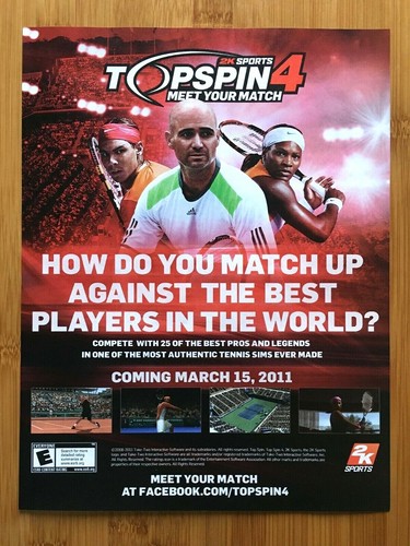 Top spin xbox 360 - ps3, wii