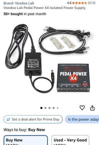 Voodoo lab pedal power - pedal, x4