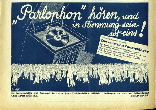 Parlophon hören und - parlophon, in