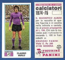 FIGURINA CALCIATORI PANINI