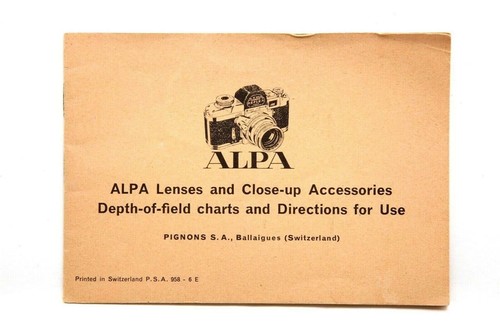 Excellent alpa lenses acc - excellent, &
