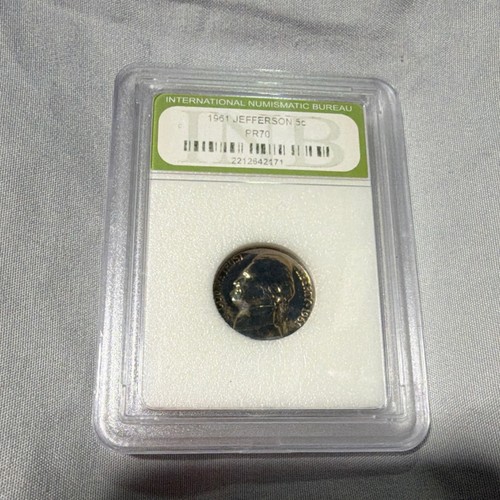 Jefferson nickel pr70 inb - jefferson,