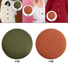 10 bottoni rivestiti in stoffa