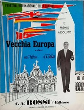 SPARTITO VECCHIA EUROPA