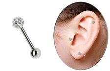 Orecchio elica tragus piercing