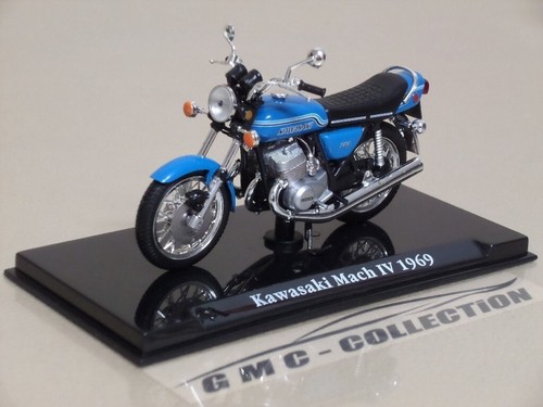 Kawasaki mach 1969 - blu, blue