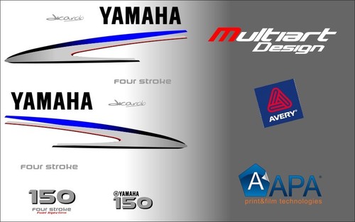 Kit adesivi motore yamaha 150 - kit,