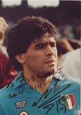 Maradona Autografo a mano Hand