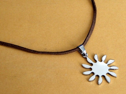 Collana sospesa acciaio - collana,