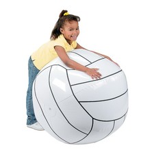 Jumbo Inflatable 30" Classic White Vinyl Volleyball
