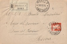 MILANO 18.11.31 Racc. x Benito Mussolini Capo del Governo Duce del Fascismo ROMA