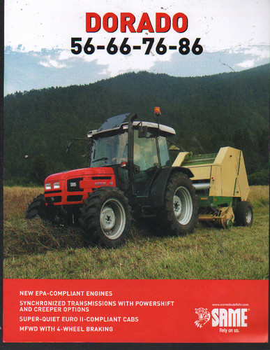 Scheda brochure trattore same - scheda,