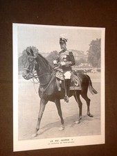 Reali d'Inghilterra nel 1936 Re Giorgio V a cavallo in uniforme di field marshal