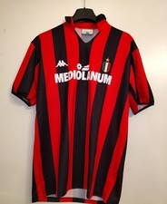 Maglia Home AC Milan stagione 1989/1990. Indossata In Partita Da Frank Rijkaard.