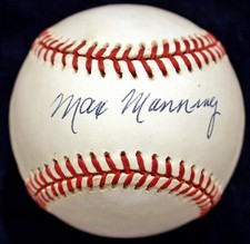 MAX MANNING SIGNED AUTO ONL