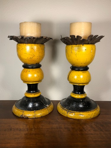 Candelieri antichi legno - candelieri,