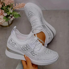sneakers da donna con zeppa e