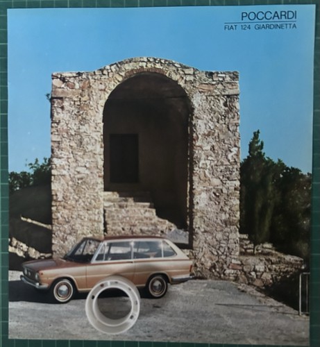 Rara pubblicità fiat 124 - rara,