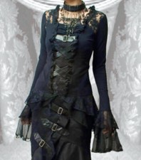 Steampunk fibbie gotiche pizzo