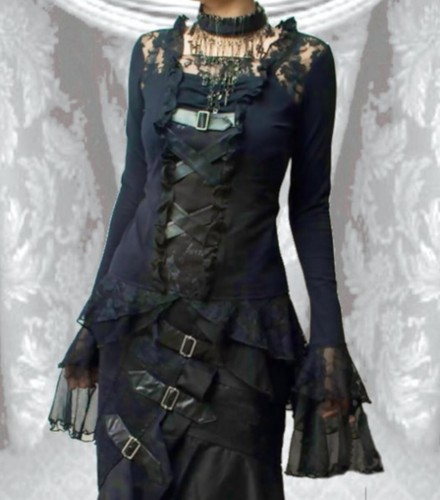Steampunk fibbie gotiche - , pizzo