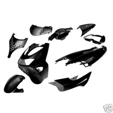 KIT CARENE PLASTICHE SCOCCHE NERO  APRILIA SR  50 WWW  STEALTH STREET 9pz 97>14