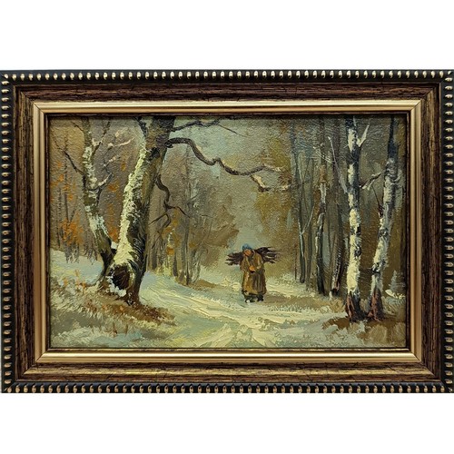 Quadro olio originale - , foresta