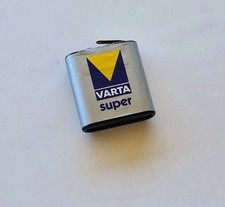 Pila batteria vintage Varta Super 4,5V 3 R 12 PERFETTA da collezione