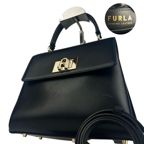 Furla 1927 black - black, leather