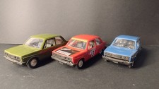 TRE FIAT 131 POLISTIL  1/25 ROSSA VERDE BLU