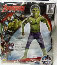 CARNEVALE HALLOWEEN MARVEL AVENGERS HULK COSTUME + MASCHERA ORIGINAL 12/14 ANNI