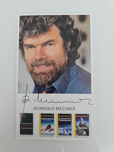 Reinhold messner autografo - reinhold,