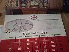 CALENDARIO COMPLETO ESSO OLI BENZINA LUBRIFICANTI 1962