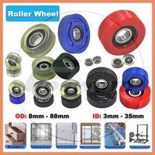 Ruota a rulli in poliuretano con cuscinetto ruota guida CNC cinghia piatta folle Ø3-30 mm