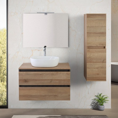 Mobile bagno sospeso cm - mobile, 80