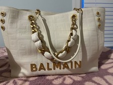 tote bag balmain in pelle di