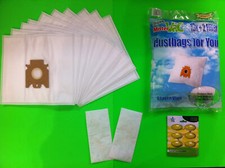 10 Sacchetti Filtro Aspirapolvere per Miele Dog Mango-Rosso 2200 Watt