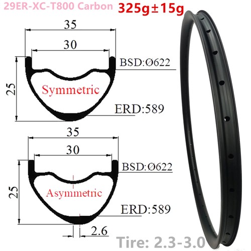 Cerchi bici 29er - , 35x25mm